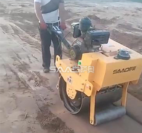 700手扶大单轮压路机施工反馈